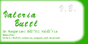 valeria buttl business card